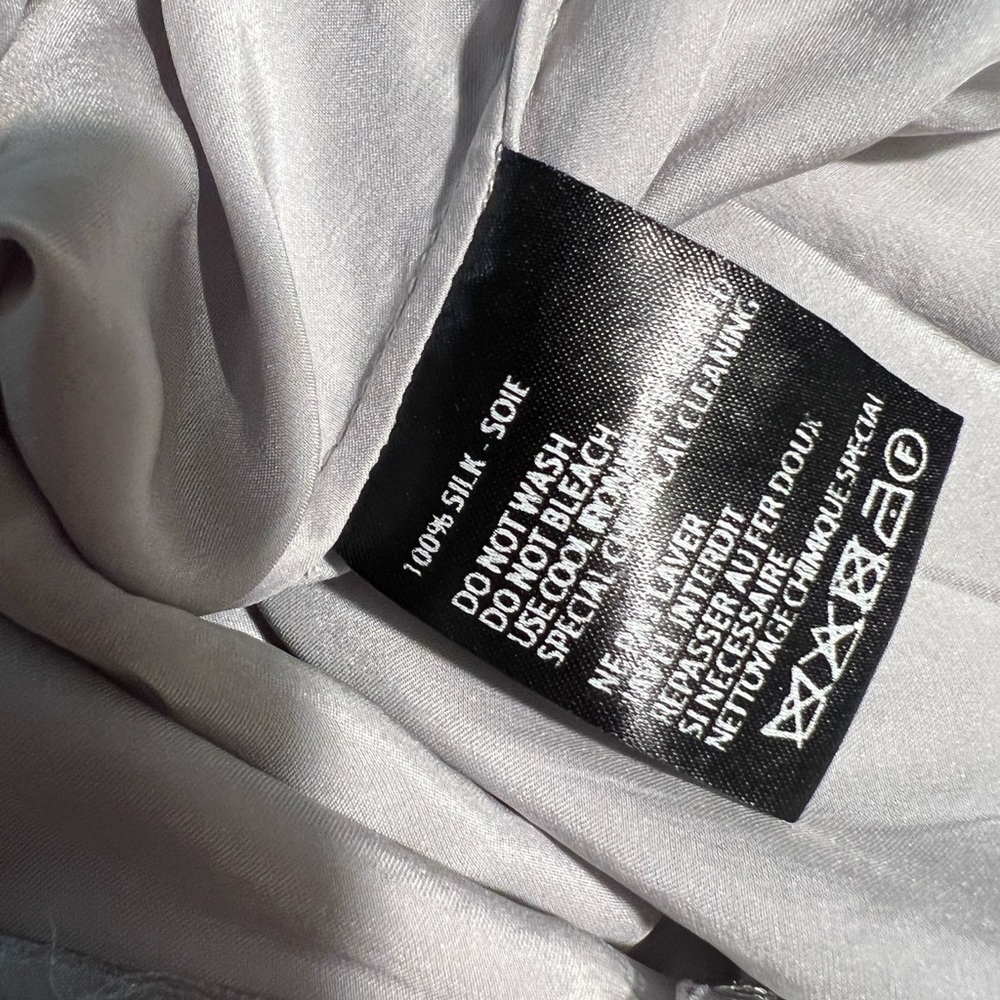 Ann Demeulemeester Silk Satin Tied Button Down Casual Relaxed Shirt Midi Dress - Picture 9 of 10
